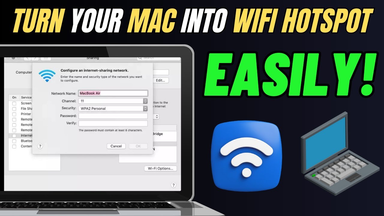 How to Turn Your Mac into a Wi-Fi Hotspot